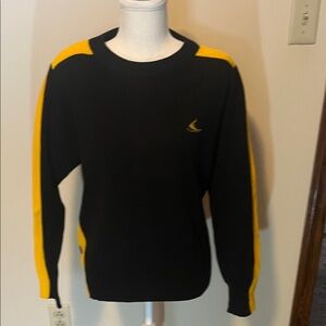 Vintage Black and Yellow Women’s Sweater